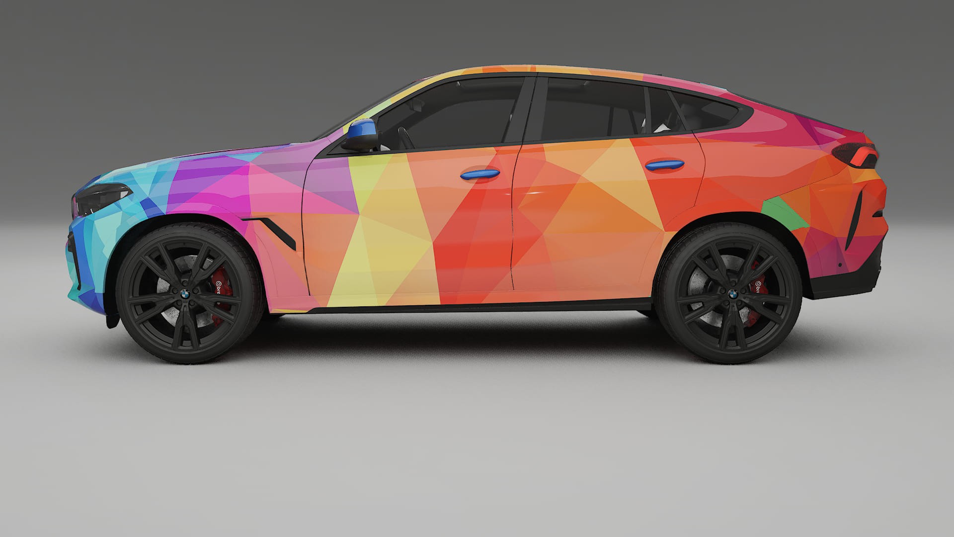BMW X6 G06 F96 VECTOR VIBE – Designový Wrap PPF Fólie na auto - tisknutelný polyuretan
