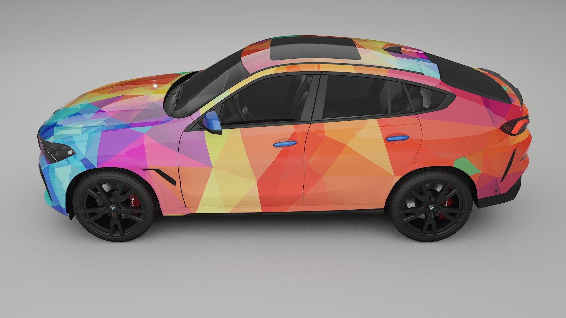 BMW X6 G06 F96 VECTOR VIBE – Designový Wrap PPF Fólie na auto - tisknutelný polyuretan