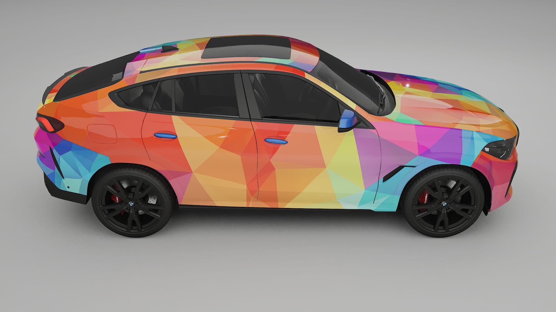 BMW X6 G06 F96 VECTOR VIBE – Designový Wrap PPF Fólie na auto - tisknutelný polyuretan
