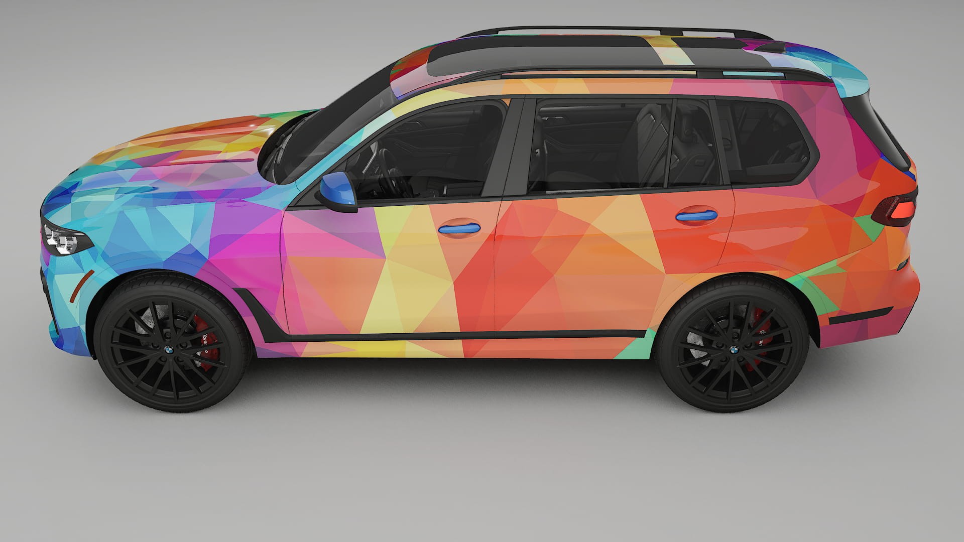 BMW X7 M G07 VECTOR VIBE – Designový Wrap PPF Fólie na auto - tisknutelný polyuretan