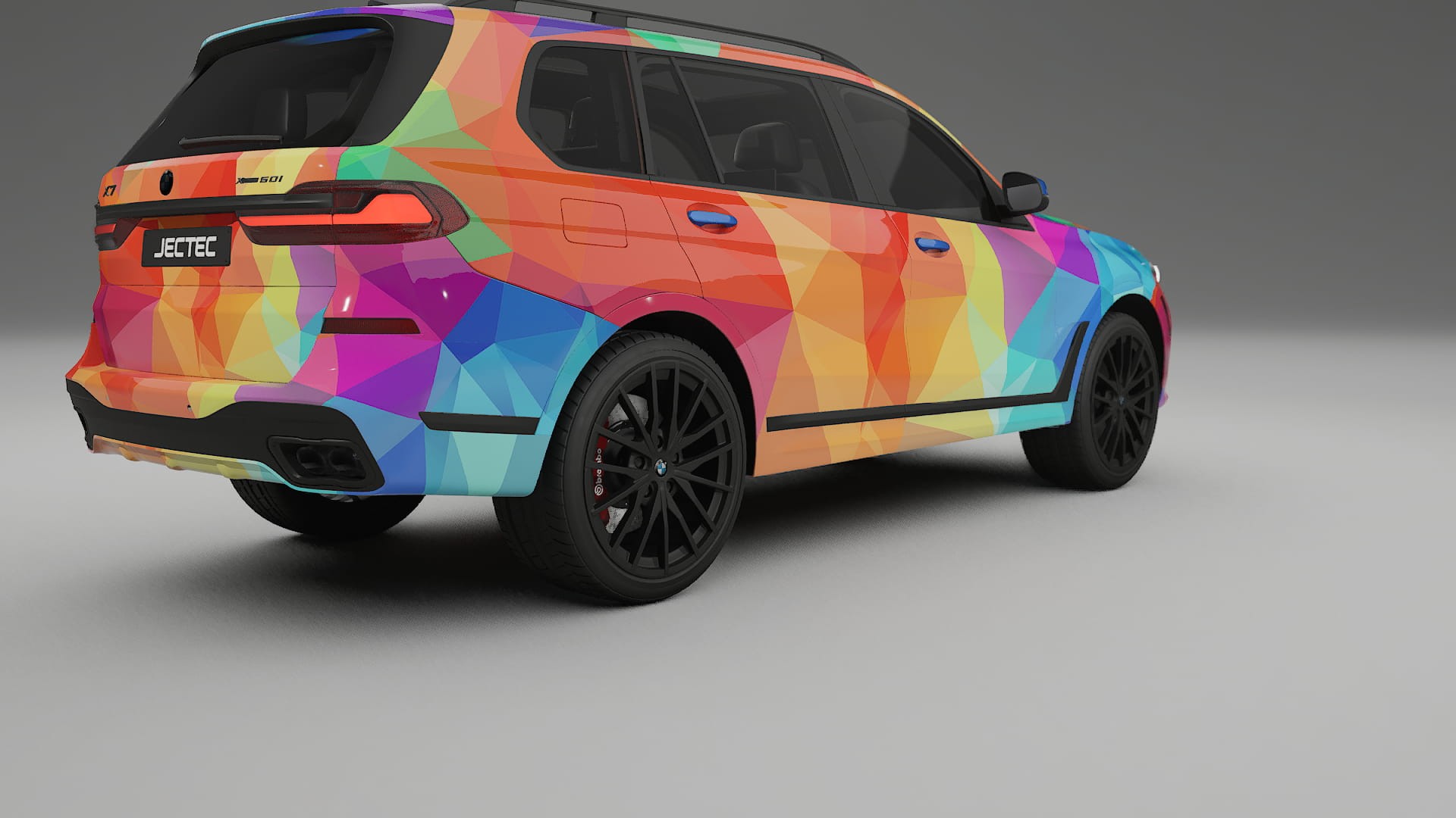 BMW X7 M G07 VECTOR VIBE – Designový Wrap PPF Fólie na auto - tisknutelný polyuretan