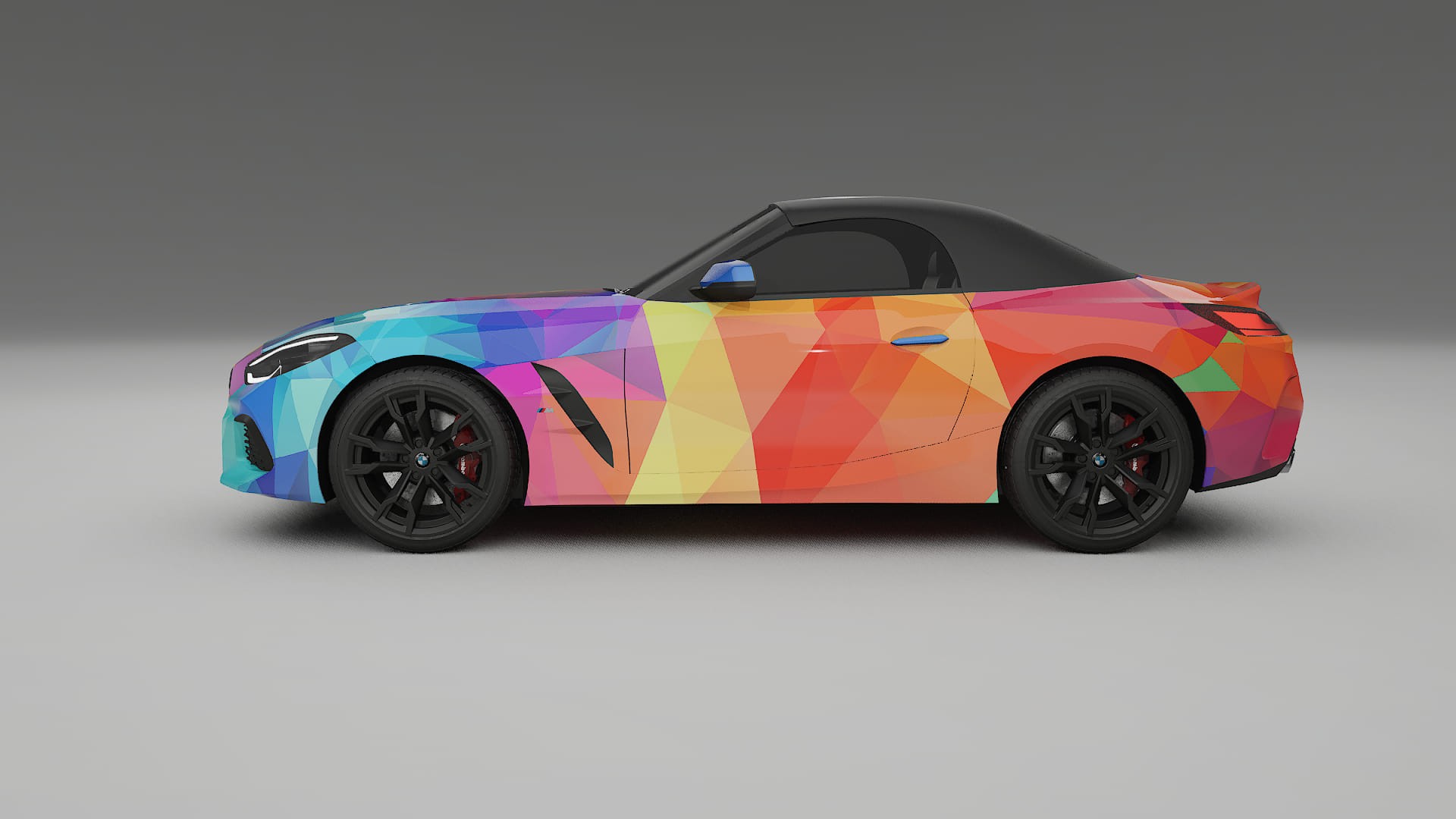 BMW Z4 G29 M40i First edition roadster VECTOR VIBE – Designový Wrap PPF Fólie na auto - tisknutelný polyuretan