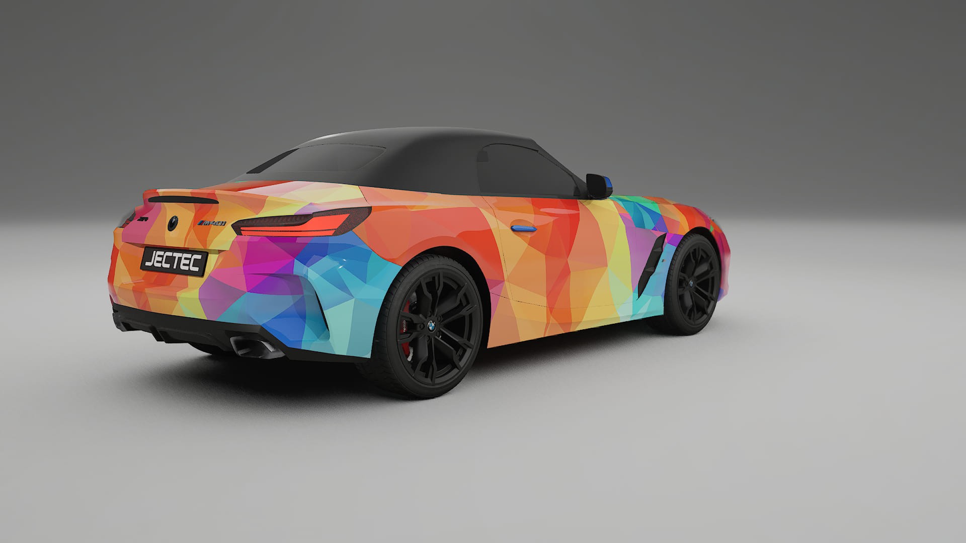 BMW Z4 G29 M40i First edition roadster VECTOR VIBE – Designový Wrap PPF Fólie na auto - tisknutelný polyuretan