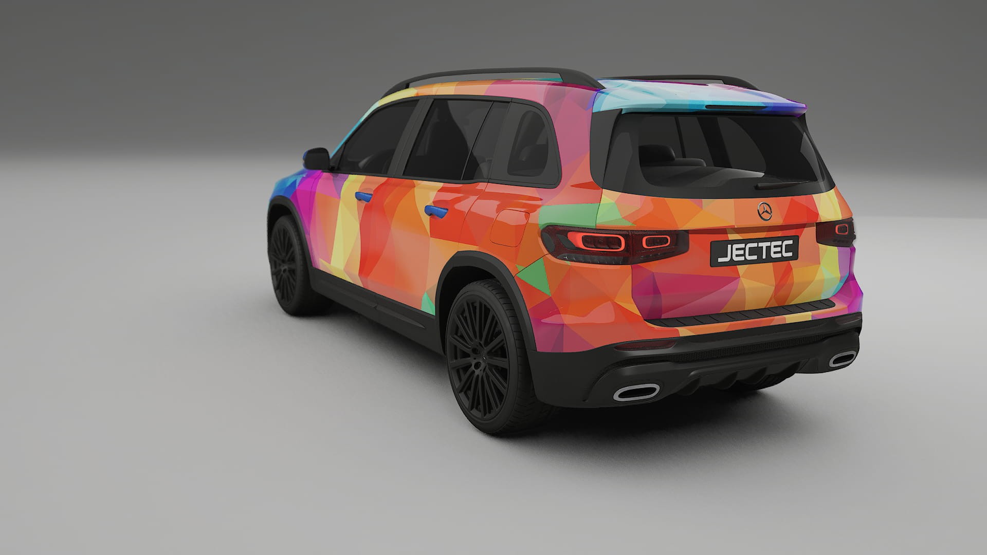 Mercedes AMG GLB VECTOR VIBE – Designový Wrap PPF Fólie na auto - tisknutelný polyuretan