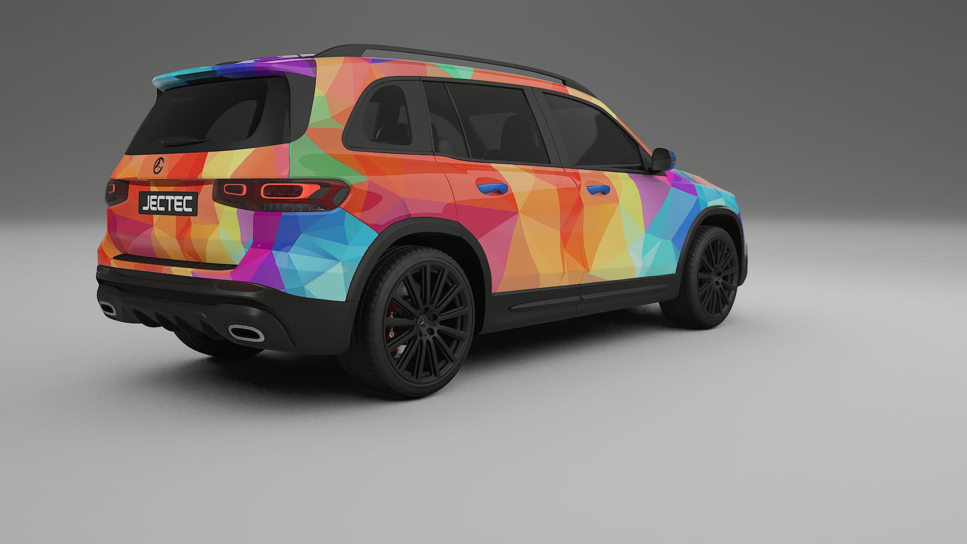 Mercedes AMG GLB VECTOR VIBE – Designový Wrap PPF Fólie na auto - tisknutelný polyuretan