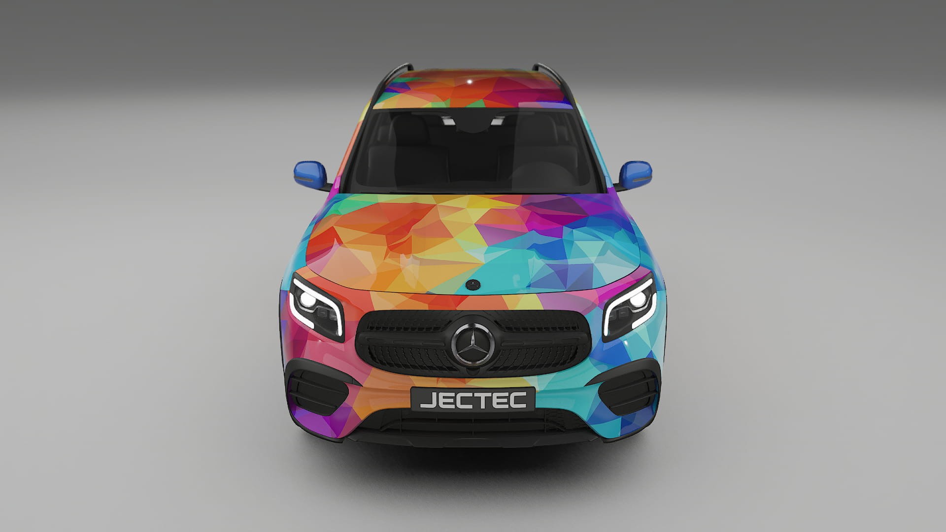 Mercedes AMG GLB VECTOR VIBE – Designový Wrap PPF Fólie na auto - tisknutelný polyuretan