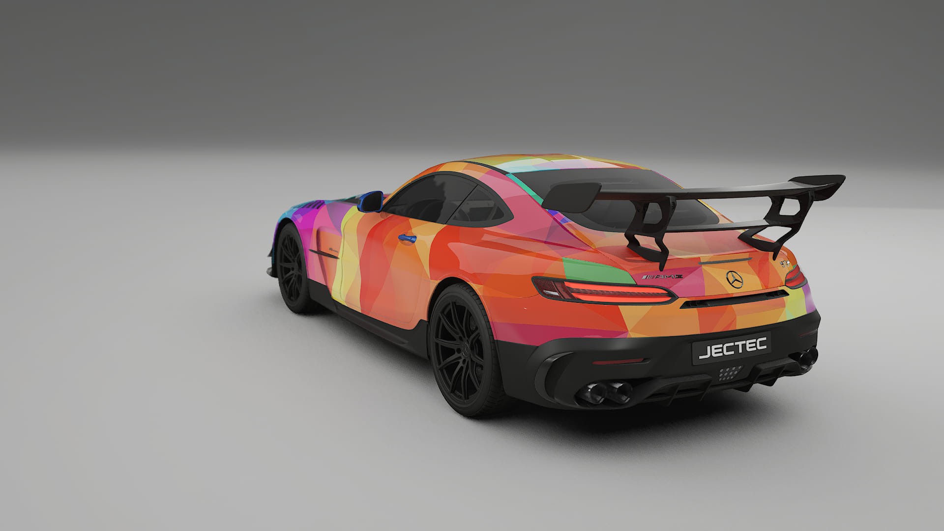 Mercedes AMG GT Black Series C192 Coupe VECTOR VIBE – Designový Wrap PPF Fólie na auto - tisknutelný polyuretan