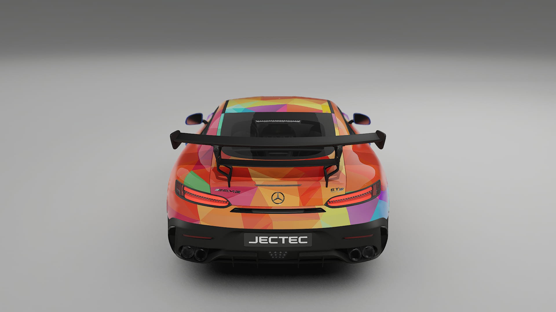 Mercedes AMG GT Black Series C192 Coupe VECTOR VIBE – Designový Wrap PPF Fólie na auto - tisknutelný polyuretan