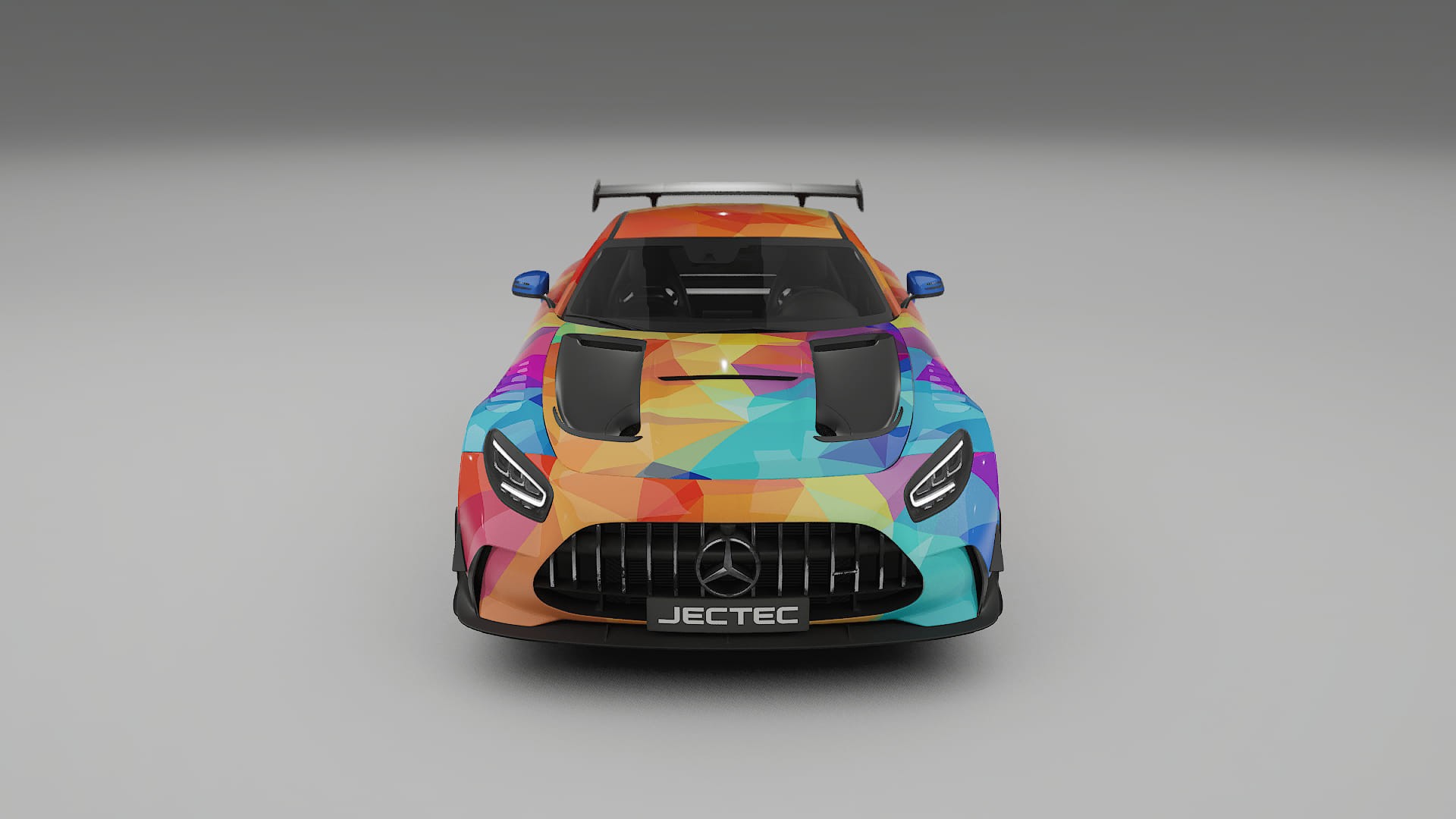 Mercedes AMG GT Black Series C192 Coupe VECTOR VIBE – Designový Wrap PPF Fólie na auto - tisknutelný polyuretan