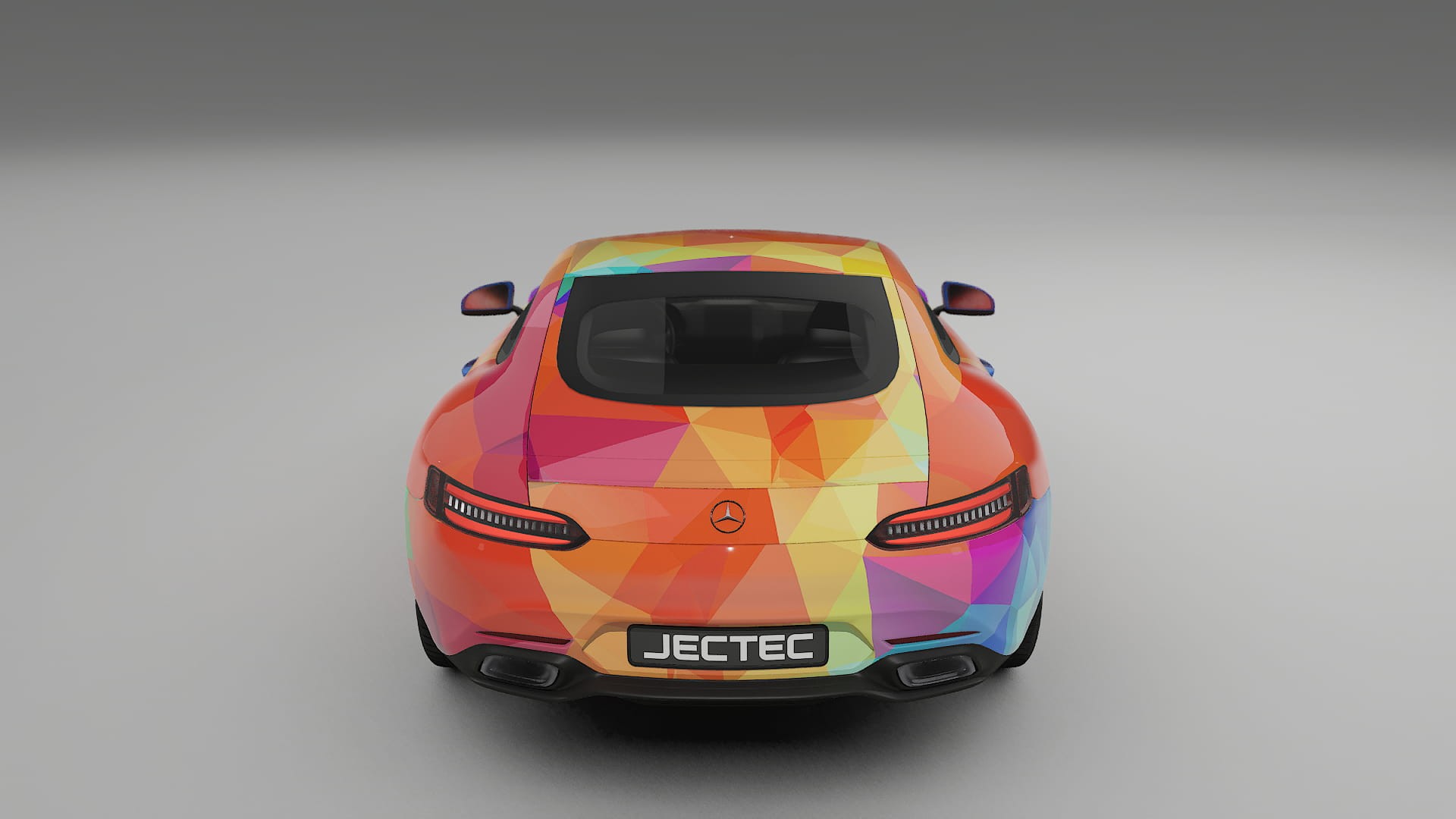 Mercedes AMG GT C190 Coupe VECTOR VIBE – Designový Wrap PPF Fólie na auto - tisknutelný polyuretan