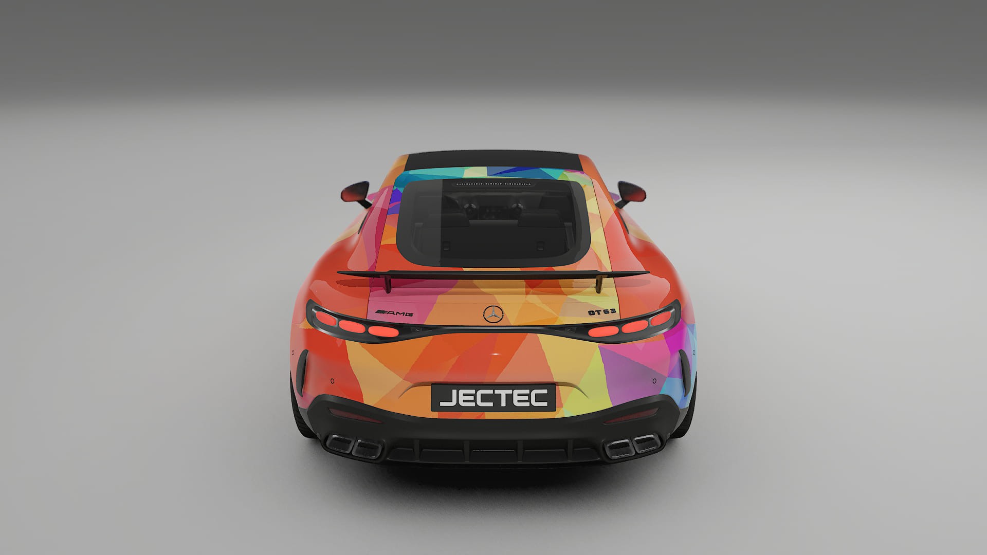 Mercedes AMG GT Coupe C192 VECTOR VIBE – Designový Wrap PPF Fólie na auto - tisknutelný polyuretan