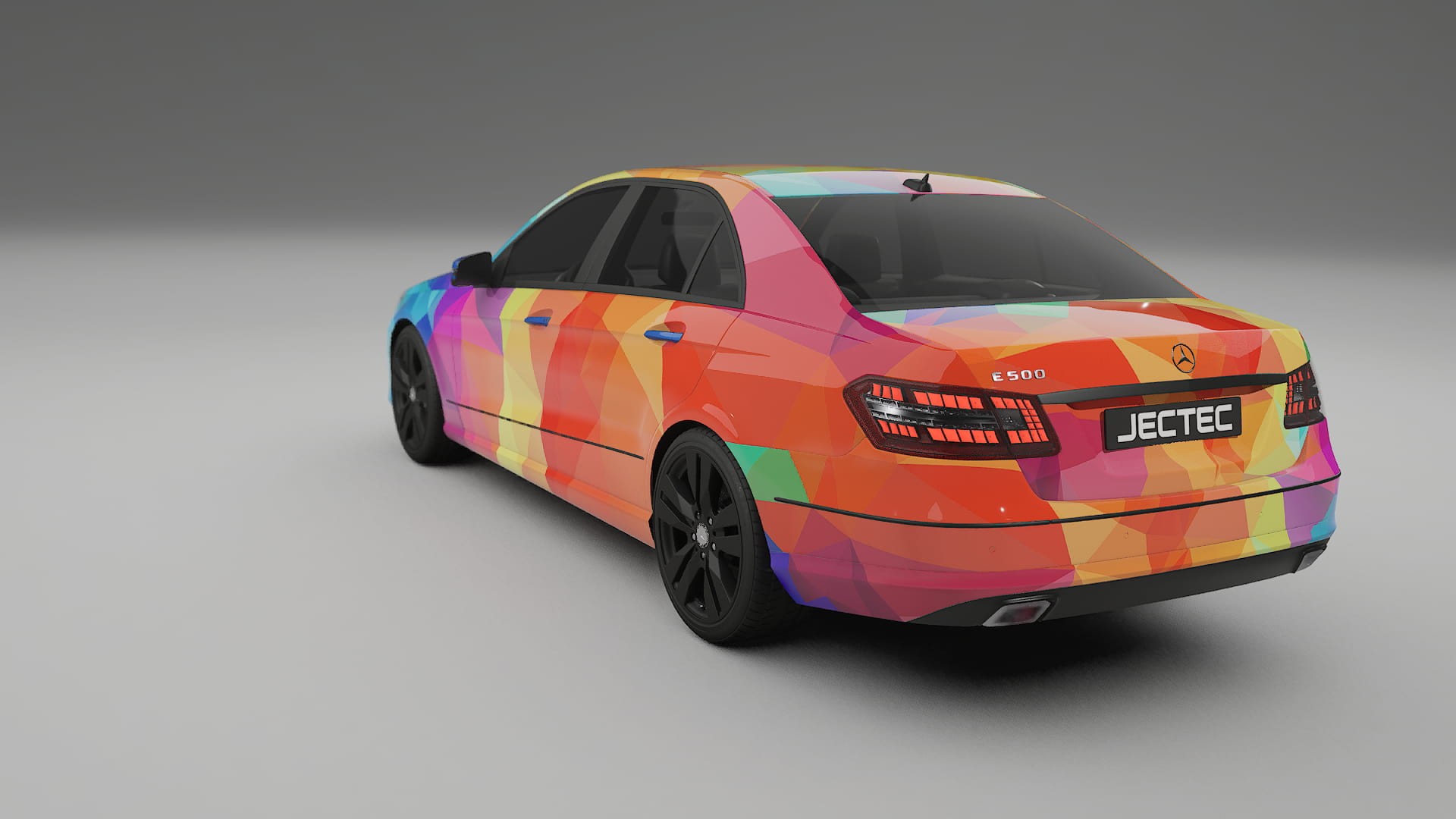 Mercedes E-class Sedan W212 Prefacelift VECTOR VIBE – Designový Wrap PPF Fólie na auto - tisknutelný polyuretan
