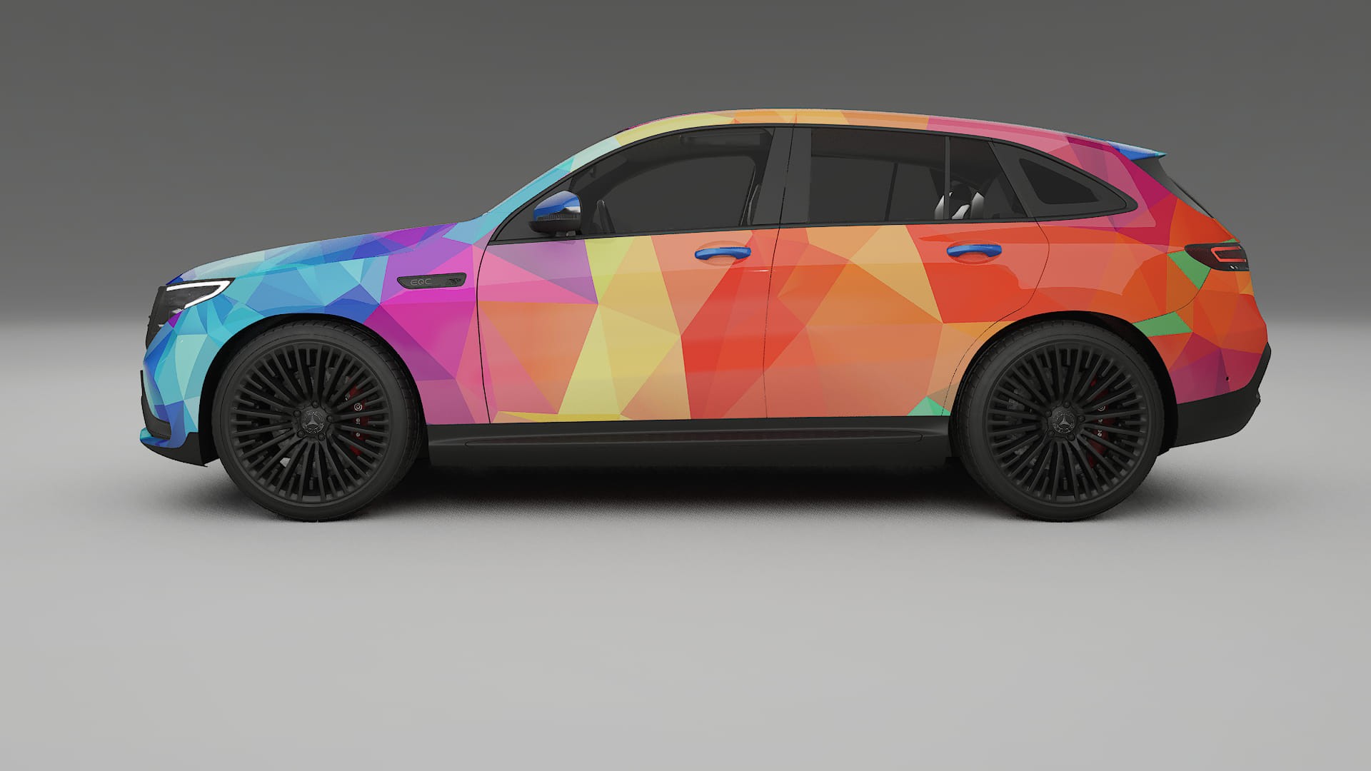 Mercedes EQC AMG VECTOR VIBE – Designový Wrap PPF Fólie na auto - tisknutelný polyuretan