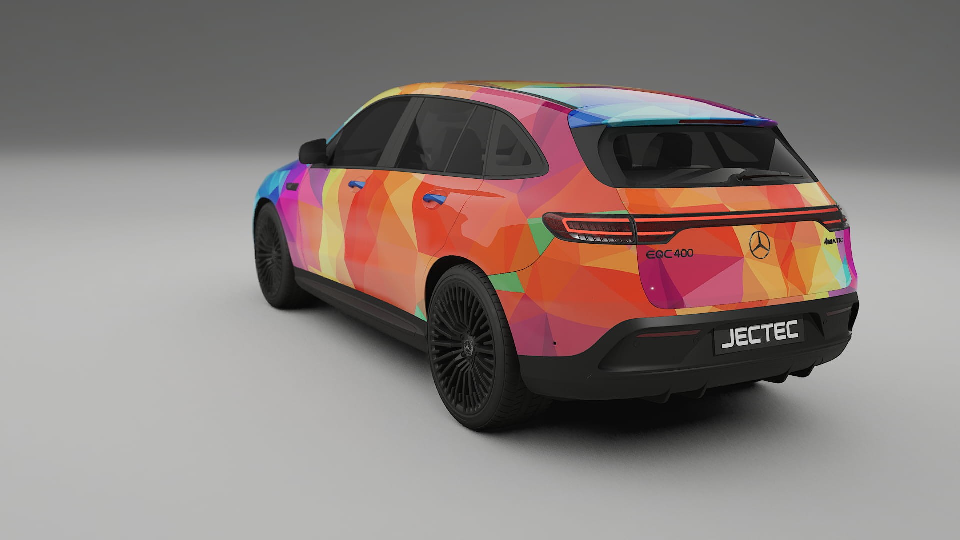 Mercedes EQC AMG VECTOR VIBE – Designový Wrap PPF Fólie na auto - tisknutelný polyuretan