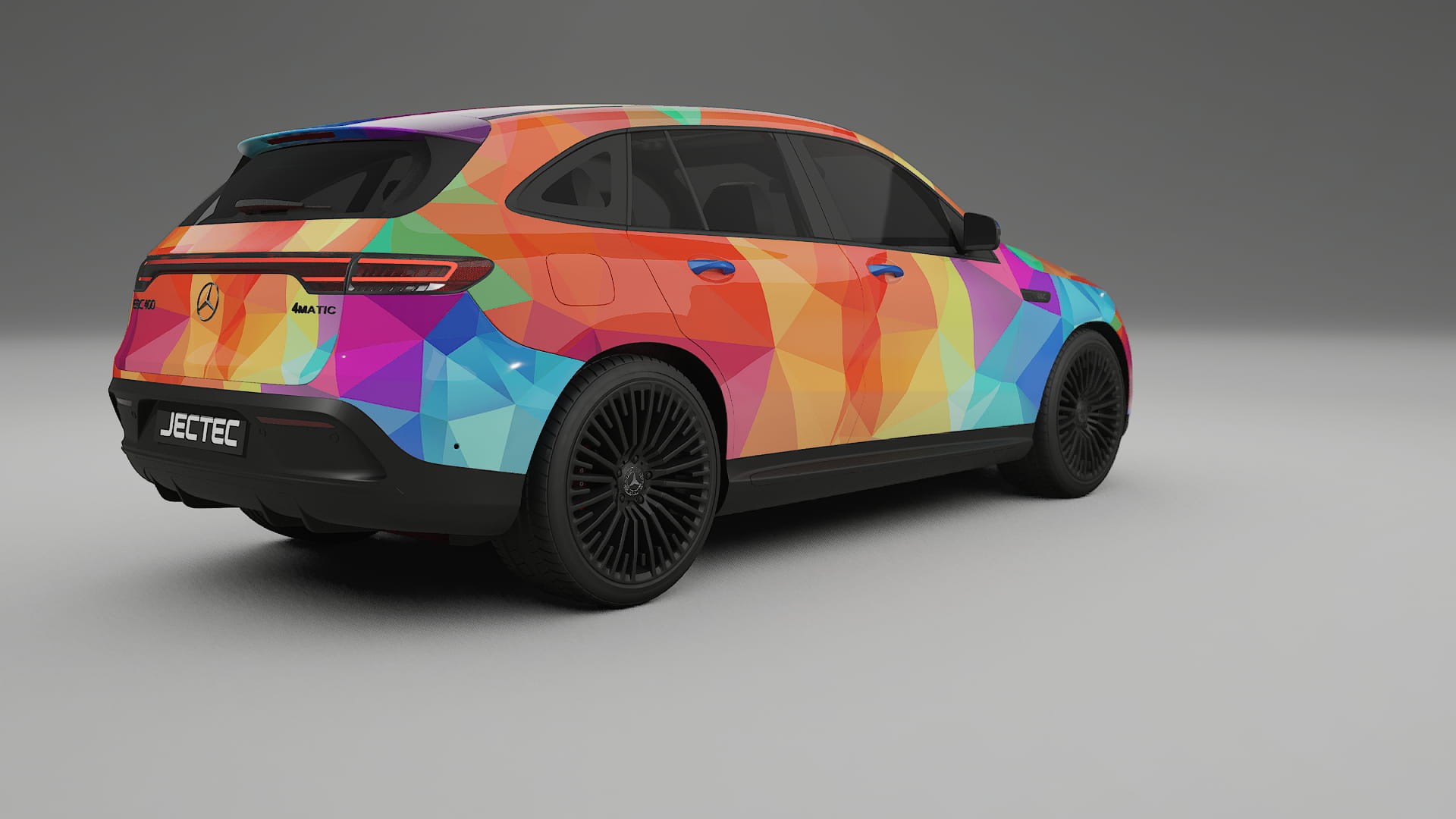 Mercedes EQC AMG VECTOR VIBE – Designový Wrap PPF Fólie na auto - tisknutelný polyuretan