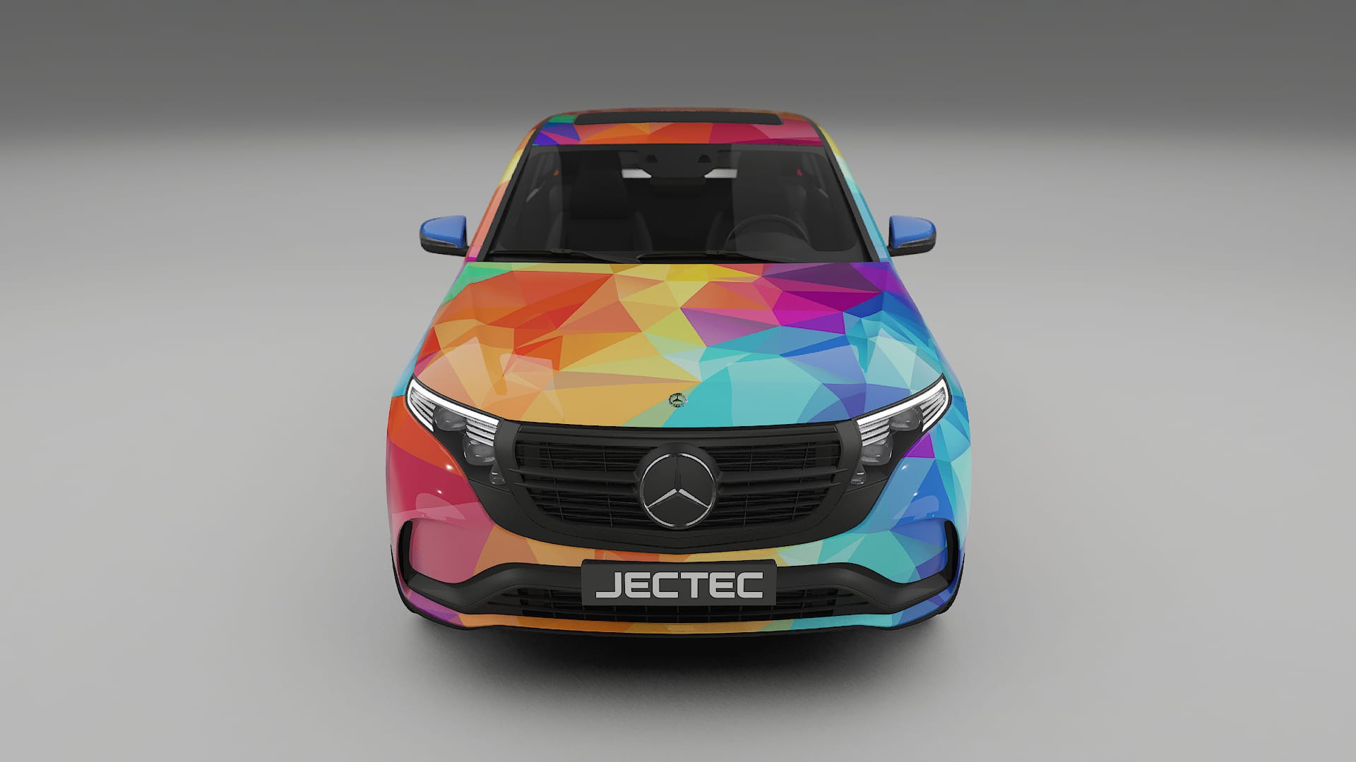 Mercedes EQC AMG VECTOR VIBE – Designový Wrap PPF Fólie na auto - tisknutelný polyuretan