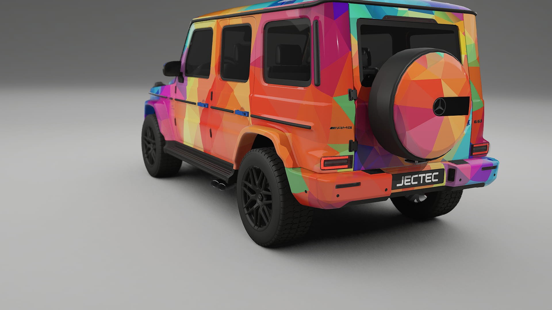 Mercedes G63 AMG W463A VECTOR VIBE – Designový Wrap PPF Fólie na auto - tisknutelný polyuretan