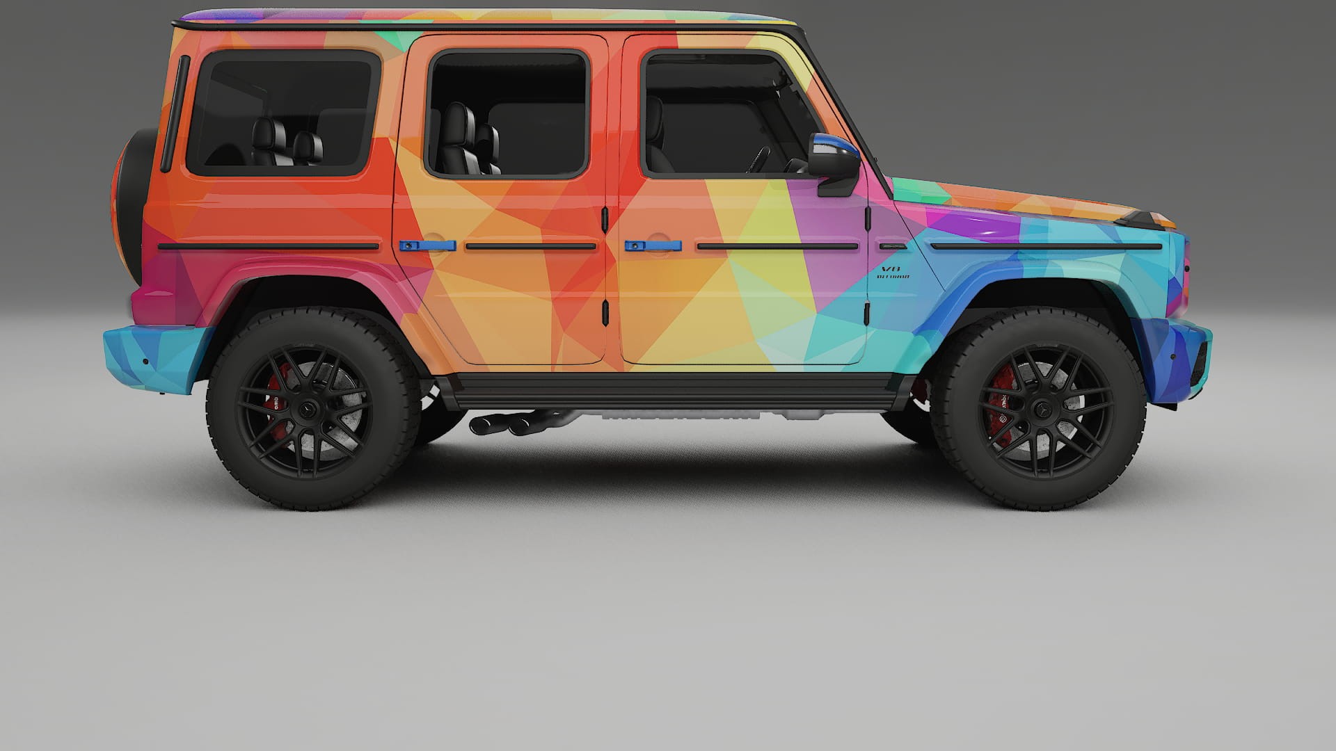 Mercedes G63 AMG W463A VECTOR VIBE – Designový Wrap PPF Fólie na auto - tisknutelný polyuretan