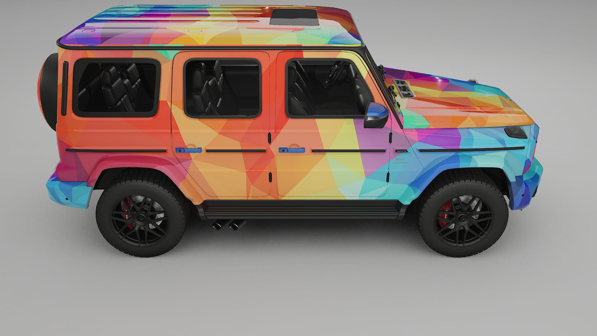 Mercedes G63 AMG W463A VECTOR VIBE – Designový Wrap PPF Fólie na auto - tisknutelný polyuretan