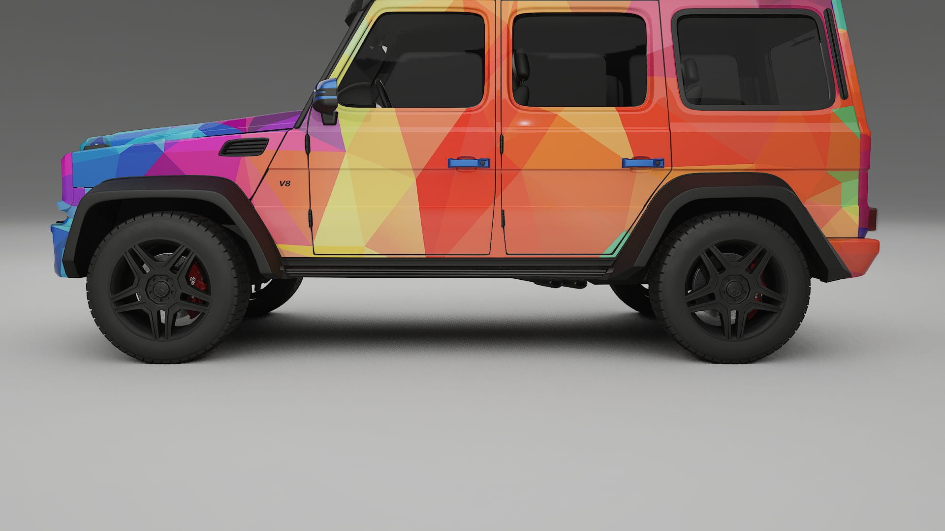 Mercedes G-class 4x4 W463 VECTOR VIBE – Designový Wrap PPF Fólie na auto - tisknutelný polyuretan