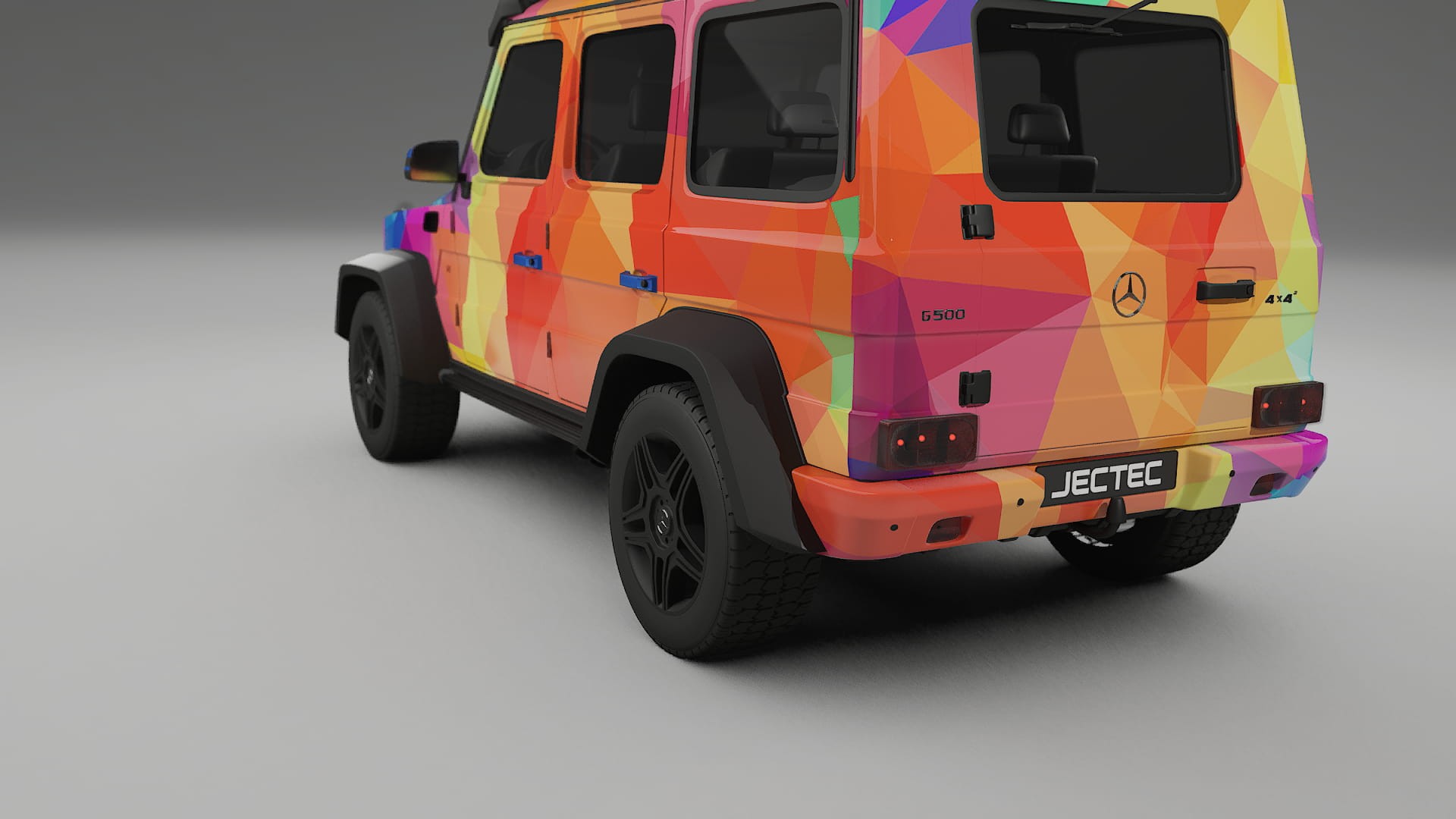 Mercedes G-class 4x4 W463 VECTOR VIBE – Designový Wrap PPF Fólie na auto - tisknutelný polyuretan
