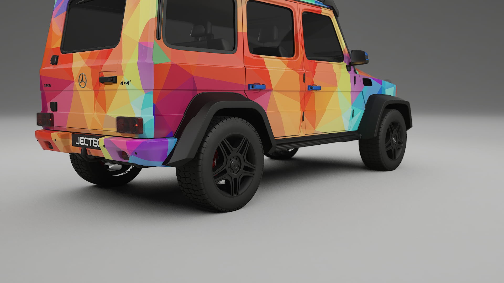 Mercedes G-class 4x4 W463 VECTOR VIBE – Designový Wrap PPF Fólie na auto - tisknutelný polyuretan