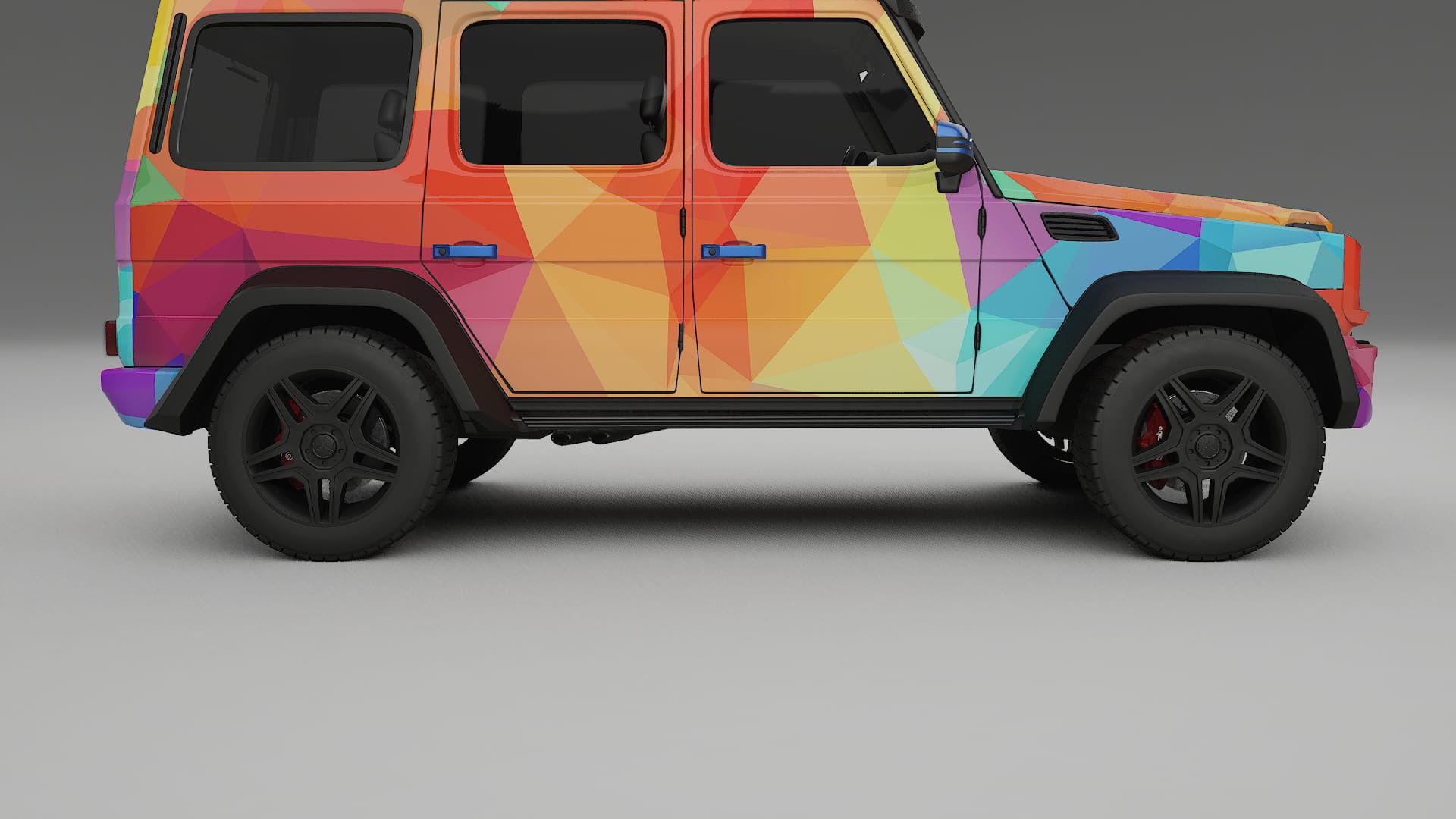 Mercedes G-class 4x4 W463 VECTOR VIBE – Designový Wrap PPF Fólie na auto - tisknutelný polyuretan