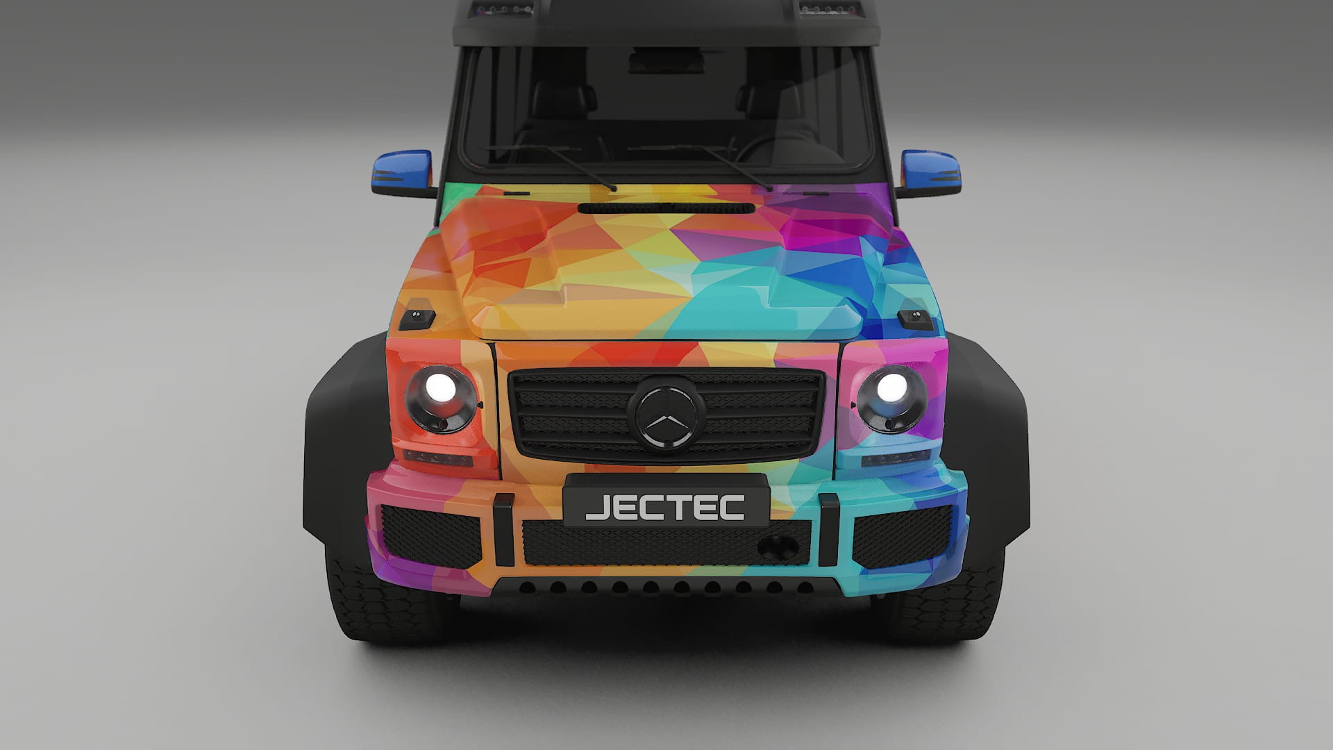 Mercedes G-class 4x4 W463 VECTOR VIBE – Designový Wrap PPF Fólie na auto - tisknutelný polyuretan