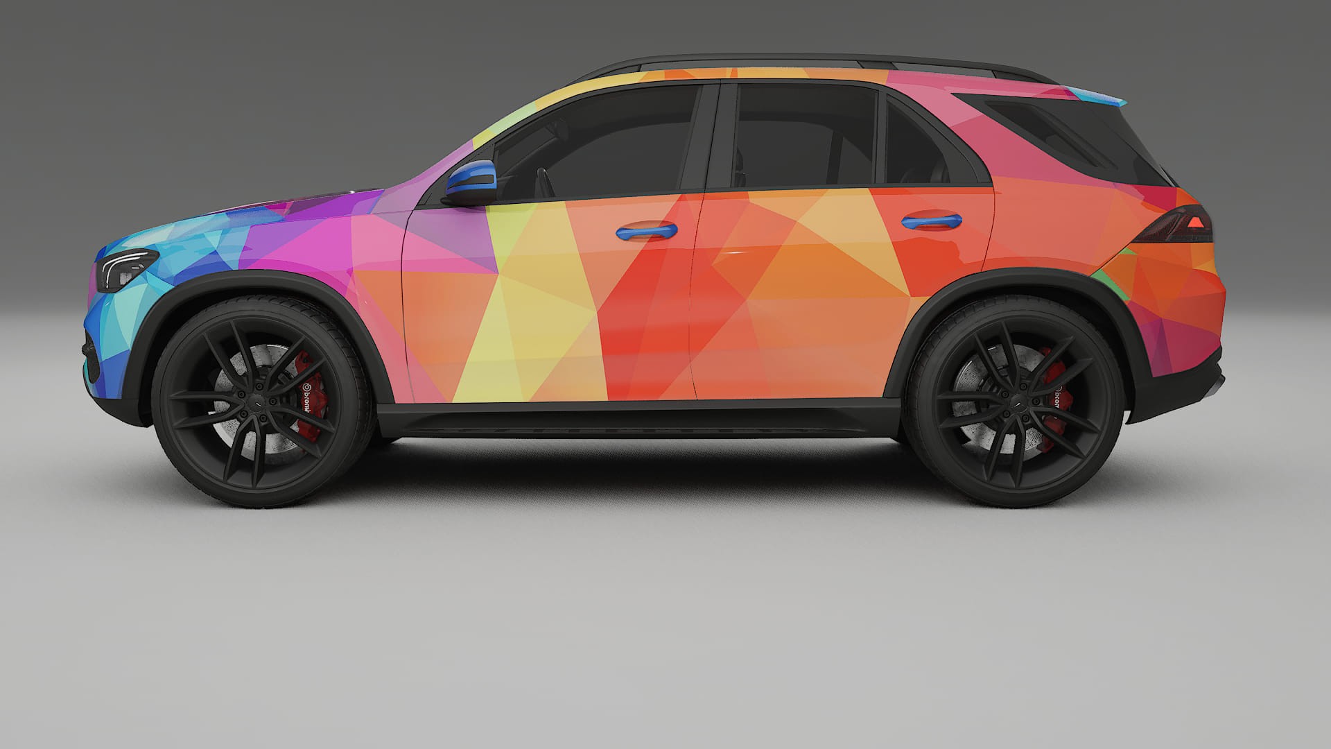 Mercedes GLE W167 VECTOR VIBE – Designový Wrap PPF Fólie na auto - tisknutelný polyuretan