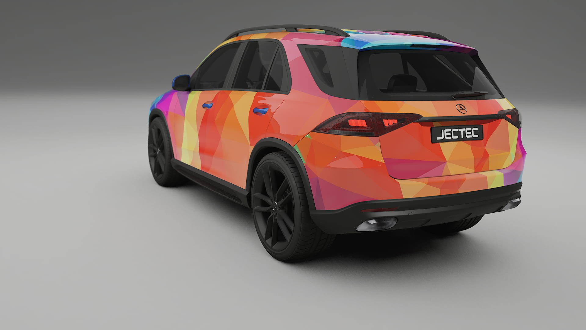 Mercedes GLE W167 VECTOR VIBE – Designový Wrap PPF Fólie na auto - tisknutelný polyuretan