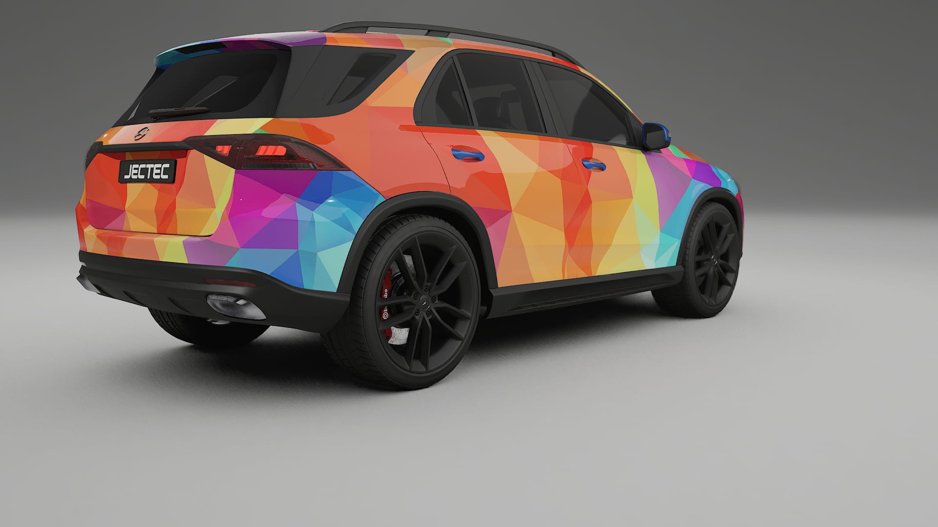 Mercedes GLE W167 VECTOR VIBE – Designový Wrap PPF Fólie na auto - tisknutelný polyuretan