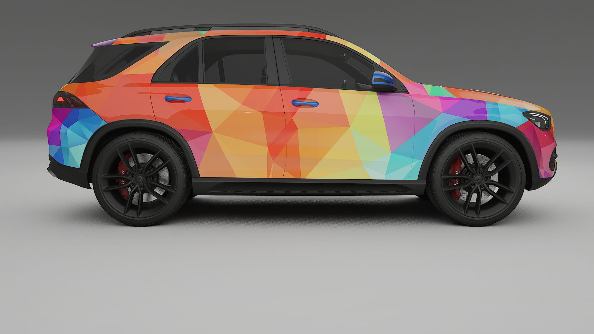 Mercedes GLE W167 VECTOR VIBE – Designový Wrap PPF Fólie na auto - tisknutelný polyuretan