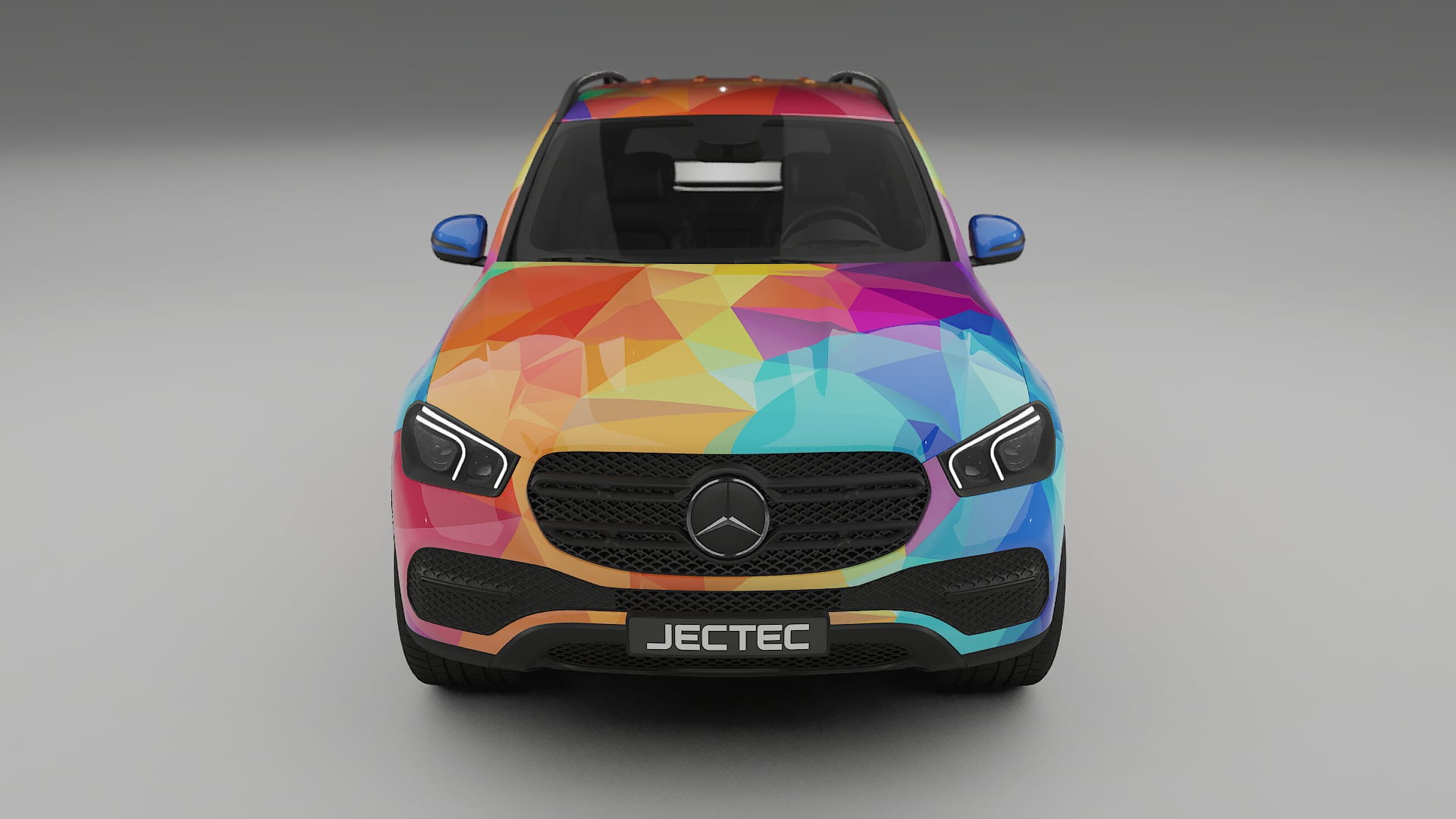 Mercedes GLE W167 VECTOR VIBE – Designový Wrap PPF Fólie na auto - tisknutelný polyuretan