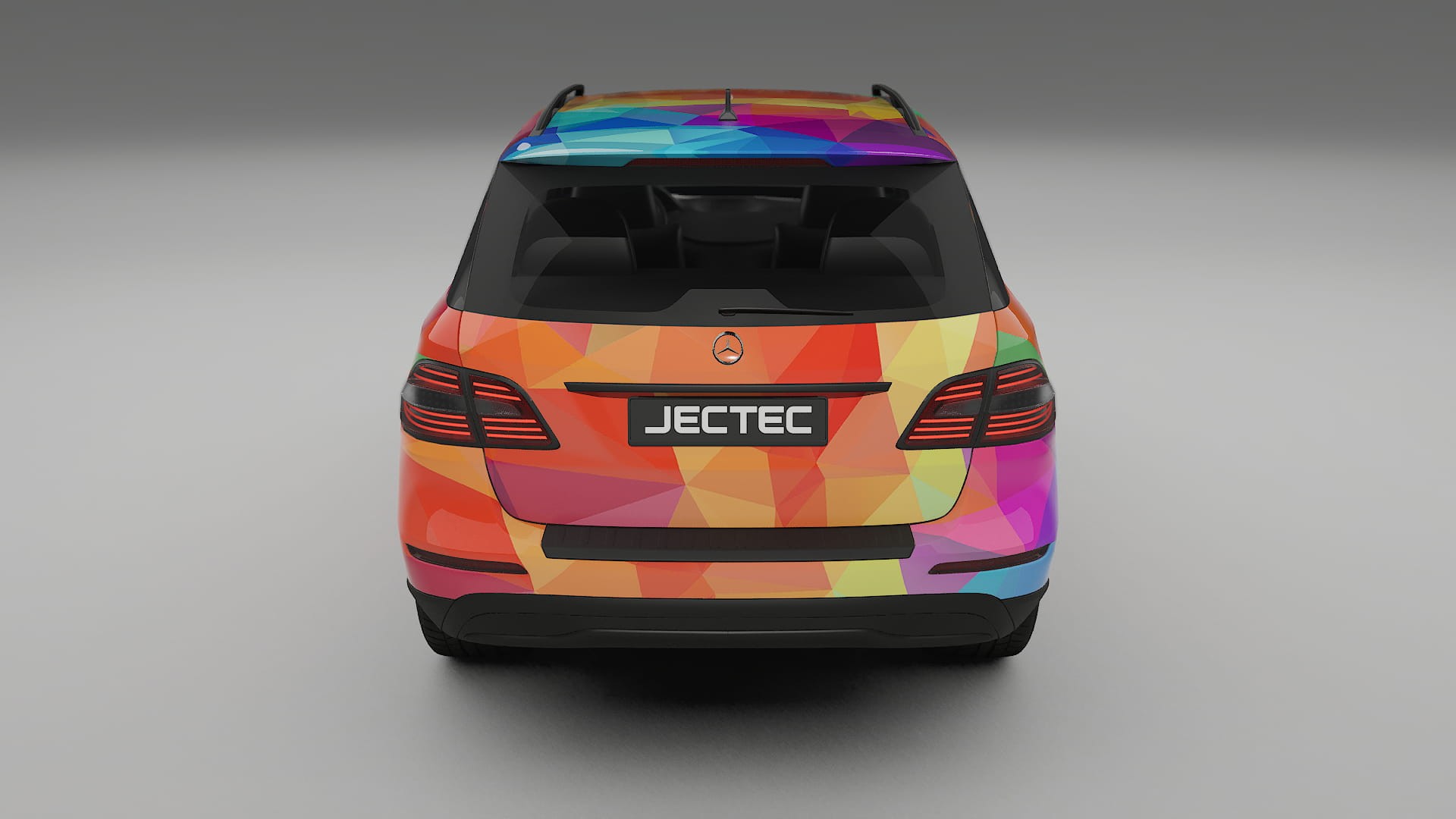 Mercedes M-class W166 VECTOR VIBE – Designový Wrap PPF Fólie na auto - tisknutelný polyuretan