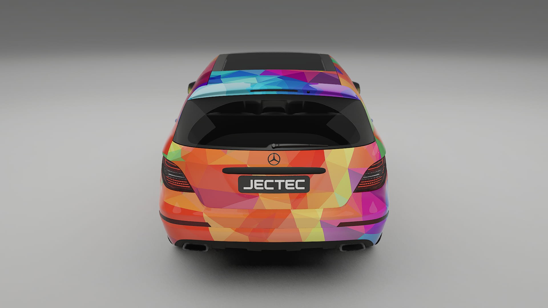 Mercedes R-class W251 facelift VECTOR VIBE – Designový Wrap PPF Fólie na auto - tisknutelný polyuretan