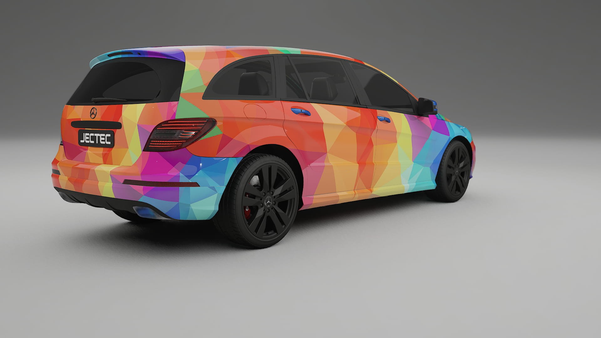 Mercedes R-class W251 facelift VECTOR VIBE – Designový Wrap PPF Fólie na auto - tisknutelný polyuretan