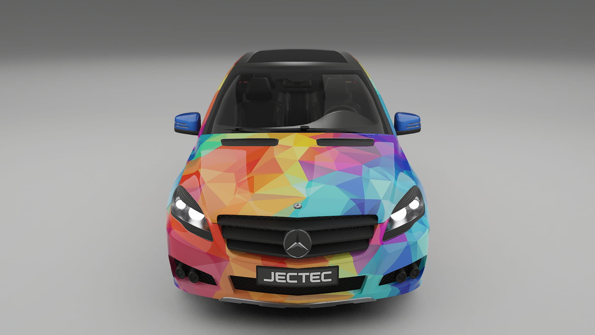 Mercedes R-class W251 facelift VECTOR VIBE – Designový Wrap PPF Fólie na auto - tisknutelný polyuretan