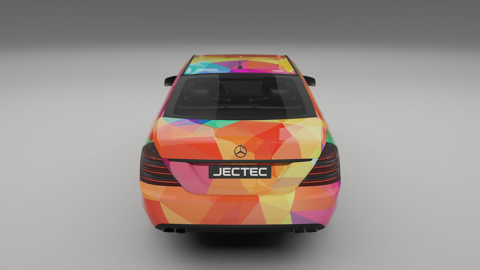 Mercedes S-class W221 facelift VECTOR VIBE – Designový Wrap PPF Fólie na auto - tisknutelný polyuretan