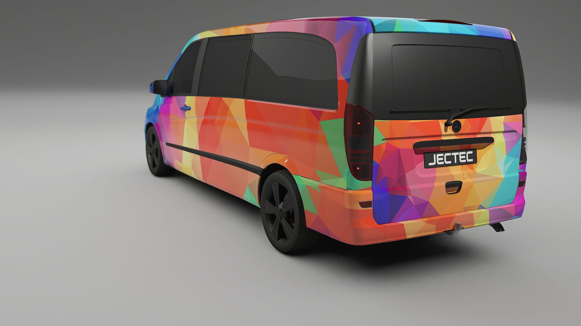 Mercedes Viano Extralong W439 Facelift VECTOR VIBE – Designový Wrap PPF Fólie na auto - tisknutelný polyuretan