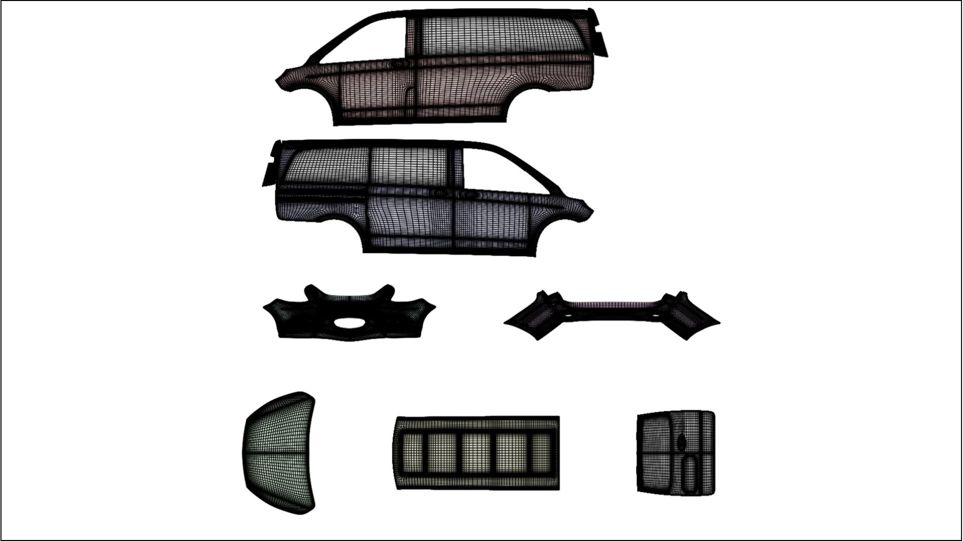 Mercedes Vito Short W447 prefacelift VECTOR VIBE – Designový Wrap PPF Fólie na auto - tisknutelný polyuretan