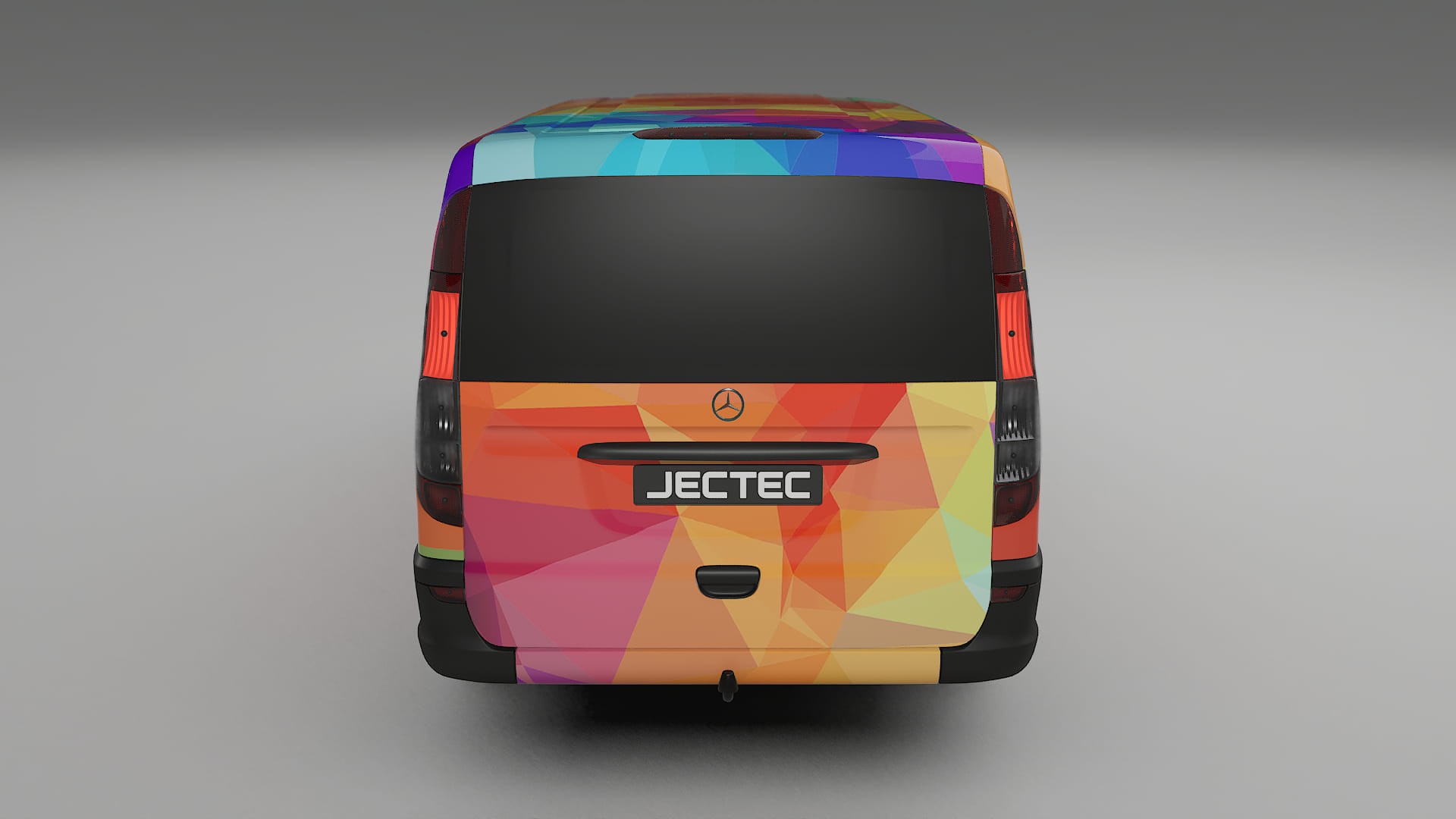 Mercedes Vito Short W639 facelift VECTOR VIBE – Designový Wrap PPF Fólie na auto - tisknutelný polyuretan