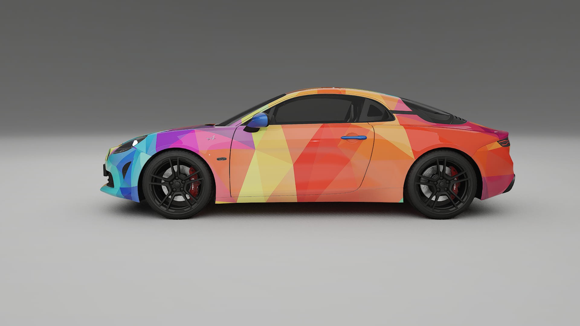 Renault Alpine A110 VECTOR VIBE – Designový Wrap PPF Fólie na auto - tisknutelný polyuretan