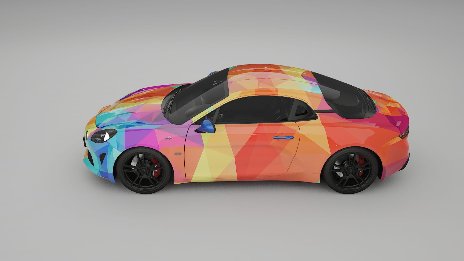 Renault Alpine A110 VECTOR VIBE – Designový Wrap PPF Fólie na auto - tisknutelný polyuretan