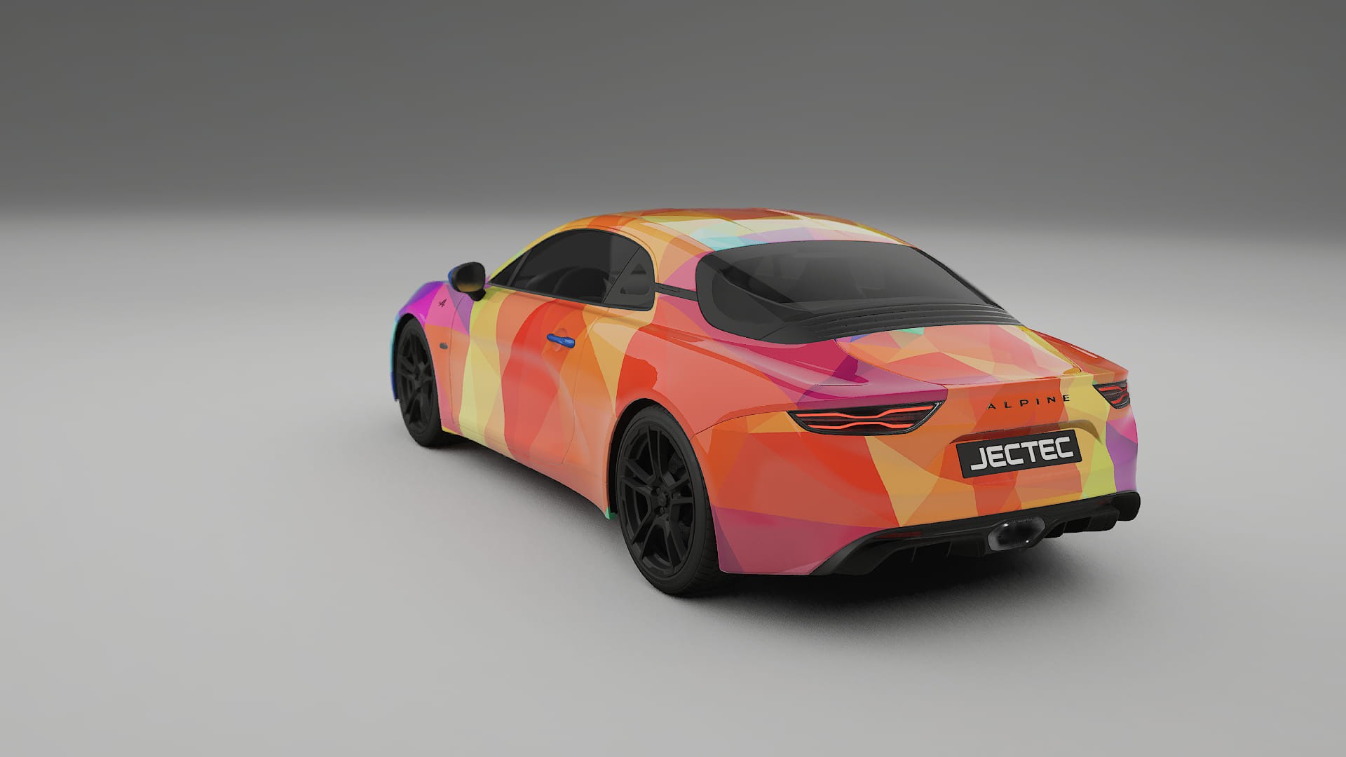 Renault Alpine A110 VECTOR VIBE – Designový Wrap PPF Fólie na auto - tisknutelný polyuretan
