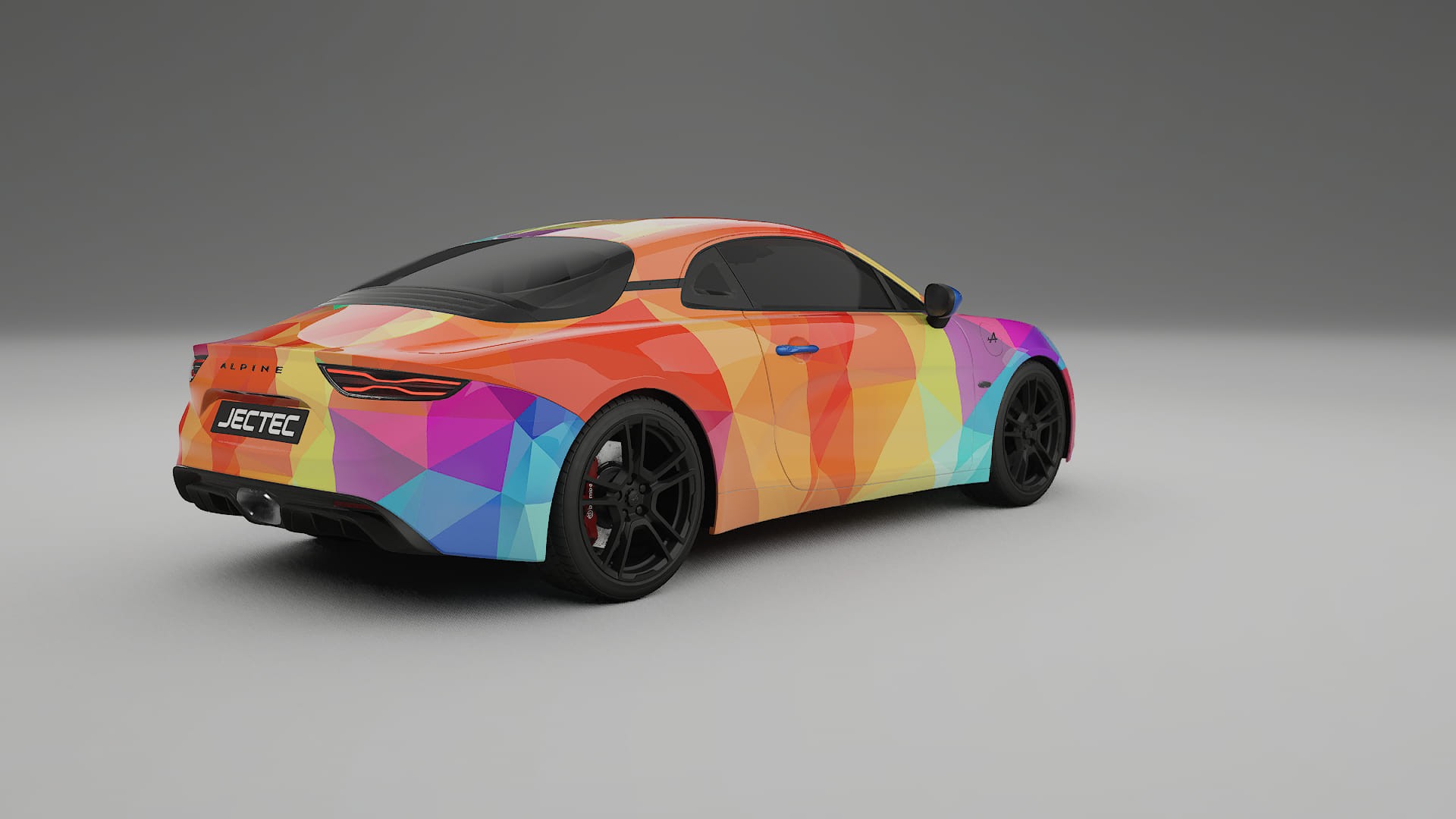 Renault Alpine A110 VECTOR VIBE – Designový Wrap PPF Fólie na auto - tisknutelný polyuretan
