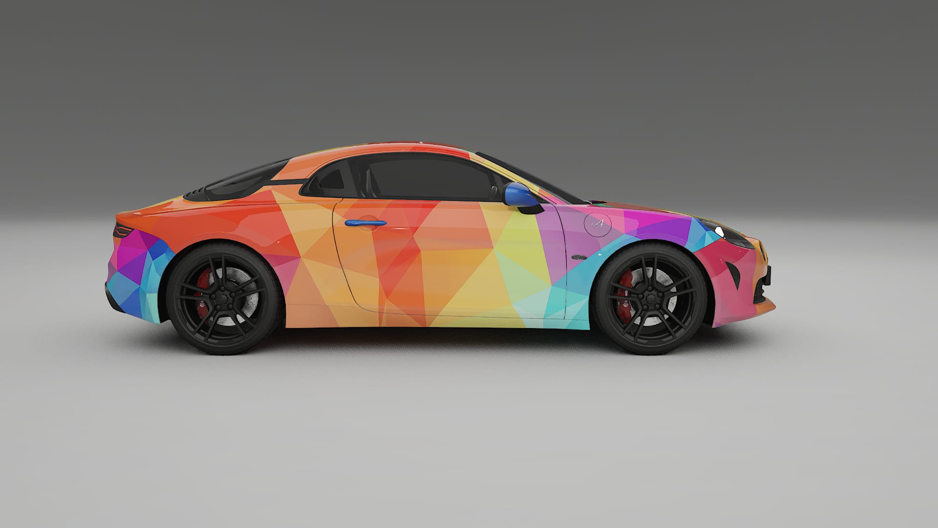 Renault Alpine A110 VECTOR VIBE – Designový Wrap PPF Fólie na auto - tisknutelný polyuretan