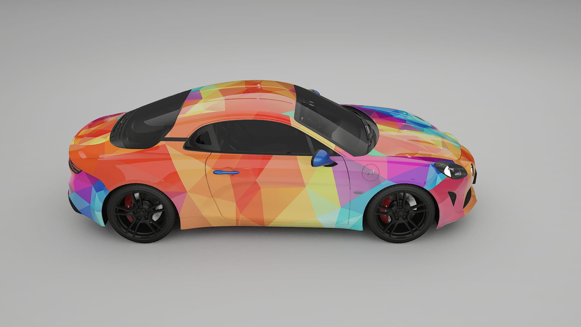 Renault Alpine A110 VECTOR VIBE – Designový Wrap PPF Fólie na auto - tisknutelný polyuretan