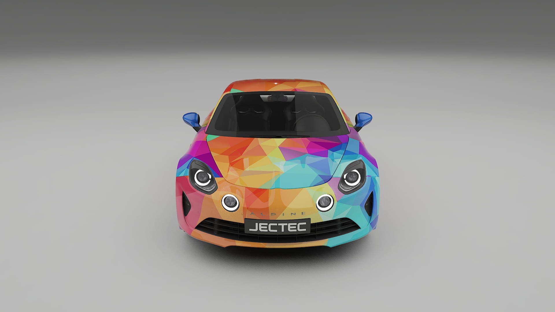 Renault Alpine A110 VECTOR VIBE – Designový Wrap PPF Fólie na auto - tisknutelný polyuretan