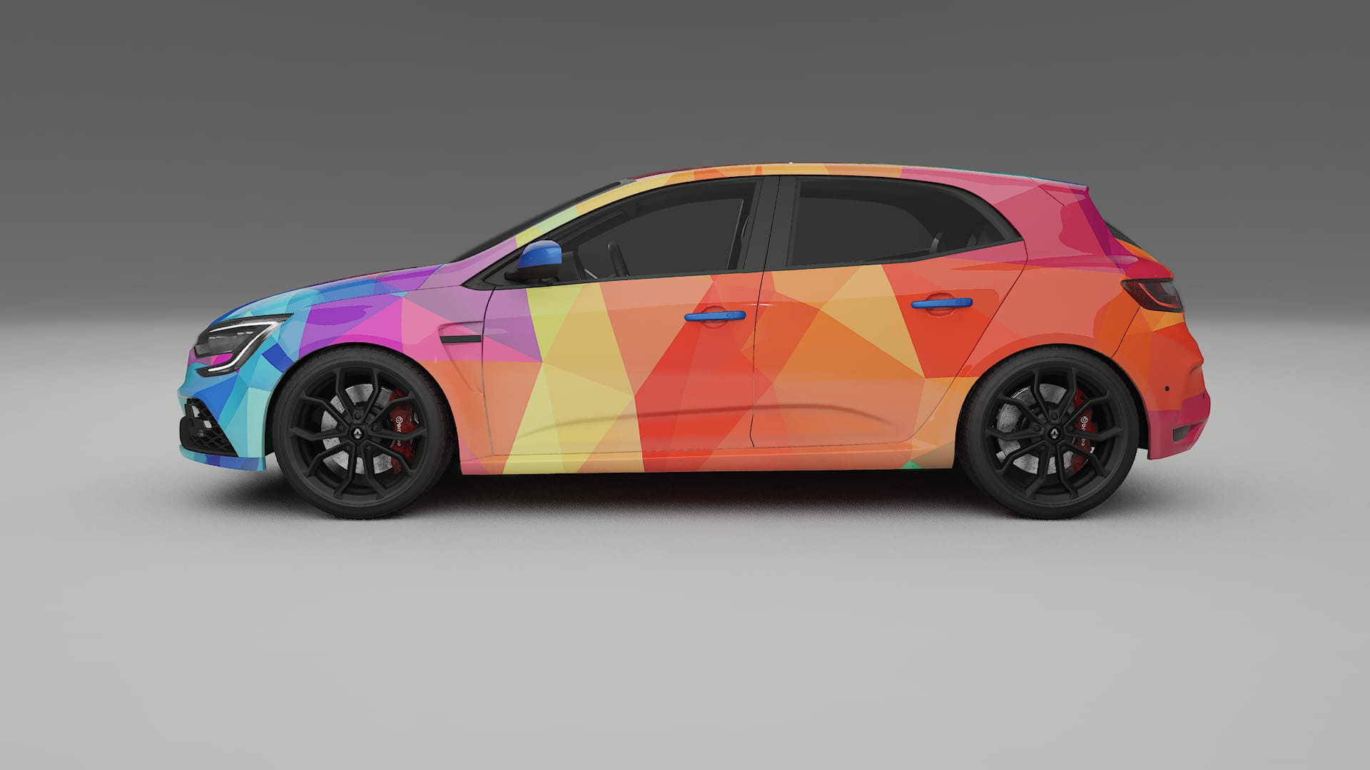 Renault Megane RS IV VECTOR VIBE – Designový Wrap PPF Fólie na auto - tisknutelný polyuretan