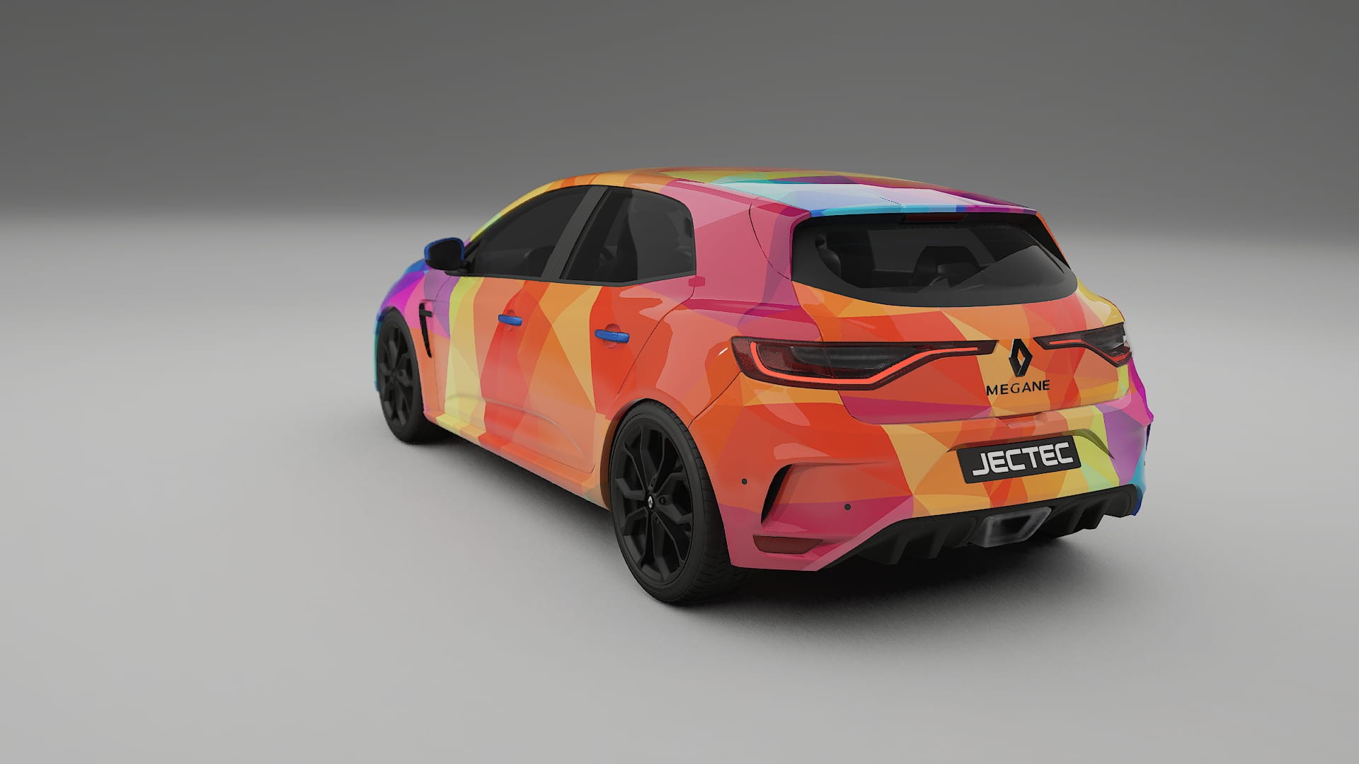 Renault Megane RS IV VECTOR VIBE – Designový Wrap PPF Fólie na auto - tisknutelný polyuretan